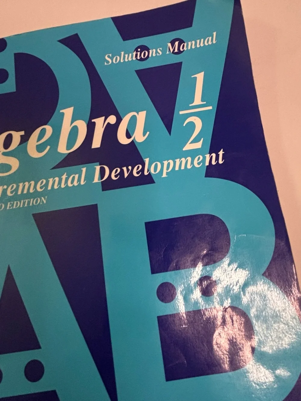 Saxon Algebra 1/2 Textbook and Solutions Manual with DVD Set - Blue